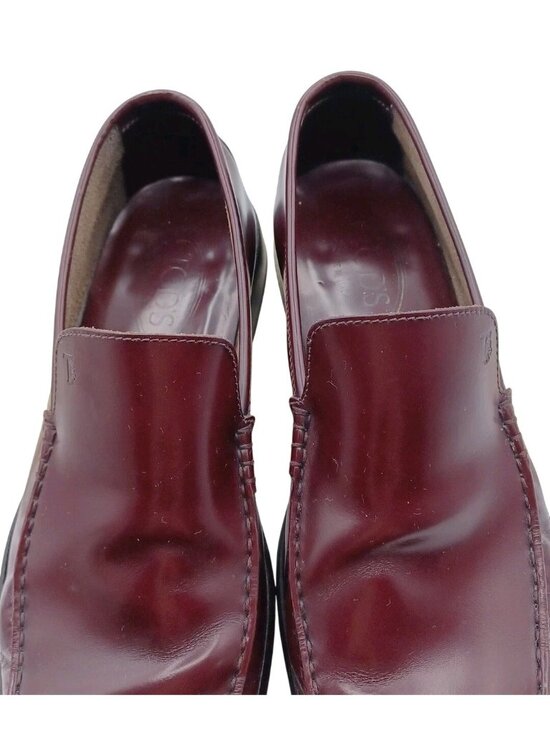 Tod’s Men’s Driving Loafers Burgundy Brown Leather US 9.5 EU 43 Italy old money main image 6